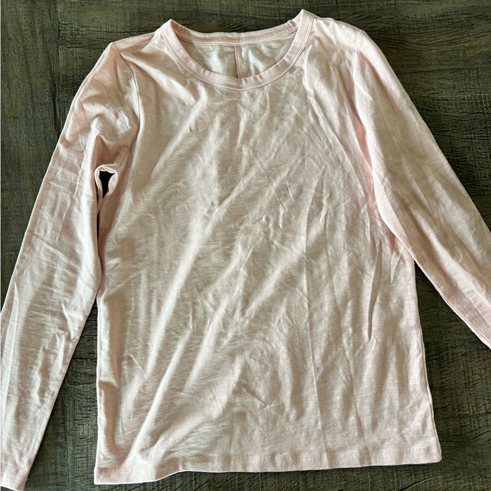 Light Pink, Size Small Tall Gap Long Sleeve Shirt